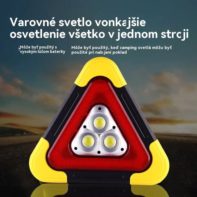 🔥Nový produkt 2026🔥Solárne núdzové trojuholníkové výstražné svetlo tri v jednom