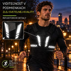 🏃 Bežecká a športová vesta s vreckom na hrudi · Vrecko na telefón so zipsom · Zadný držiak na fľašu s vodou · Reflexné prvky pre viditeľnosť v noci · Priedušná sieťovina a nastaviteľné popruhy!