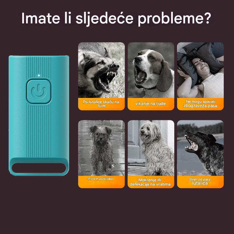 👍🐶Prijenosni vanjski ultrazvučni repelent za pse s funkcijom pozadinskog osvjetljenja za zaustavljanje lajanja.