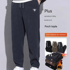 🔥【M-5XL】👖Nové zimné nohavice pre mužov, navyše zamatové a silné menčestrové, teplé a ležérne pánske nohavice