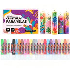 🎨【24 farieb v balení】Len 27 eur🥳💞24-farebné 3D graffiti fixky na sviečky!