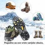 🚶🏔️(8 komada)Nevidljivi protuklizni rukavi za dereze s 5 zubaca, vanjske dereze, pogodne za planinarenje po snijegu, planinarenje, penjanje po stijenama i zimske ledene površine, obavezni dio za starije osobe.❄️【4 para】