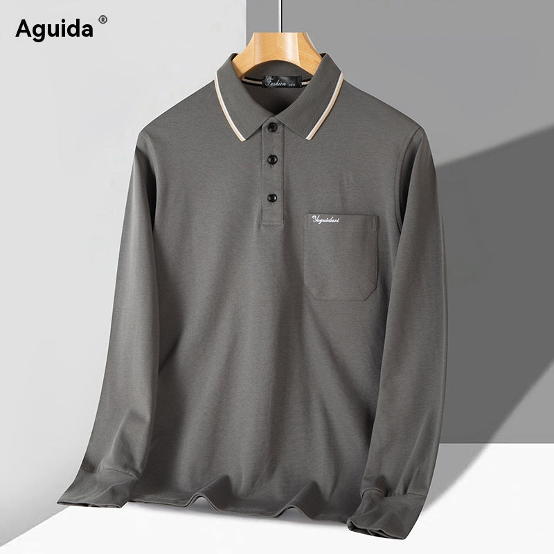 🔥🤵2026 Nova muška ležerna udobna polo majica dugih rukava
