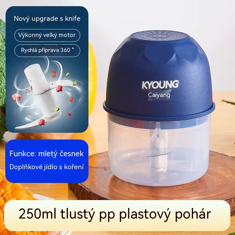 Brezžični učinkovit električni mini sekljalnik hrane