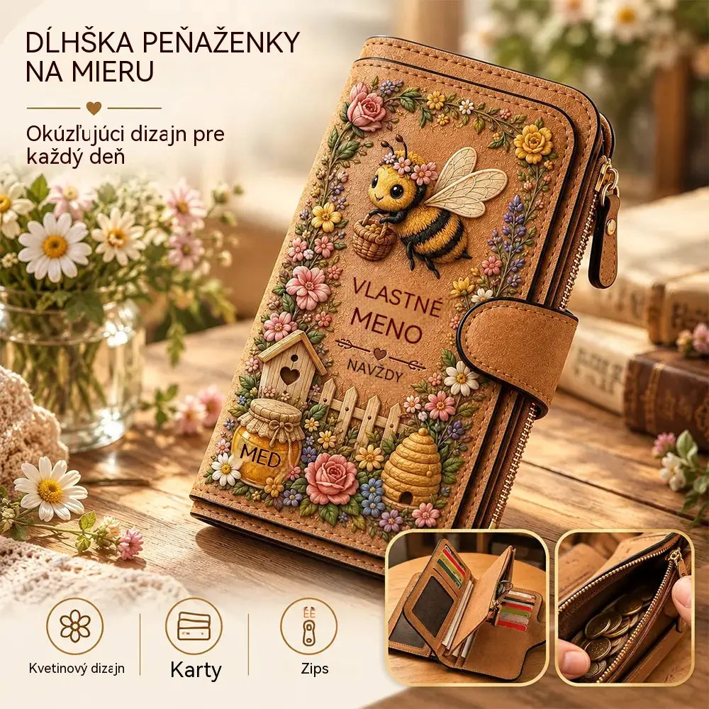 💰💰Personalizovaná peňaženka s motívom záhrady