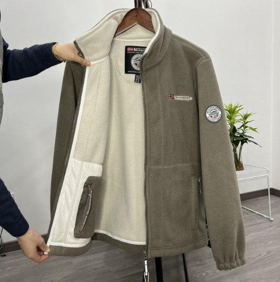 【XS-3XL】Muška zimska jakna dvostrana, topla i ležerna, od pamuka/vune, idealna za hladne dane