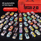 🔥🚗50% popusta🎁 48 mini automobila na povlačenje s ugrađenom garažom