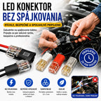 【50 položiek za 18 eur】Konektor kábla bez odizolovania, s uzamykateľnou prackou, bezpečným uzáverom a protišmykovou úpravou