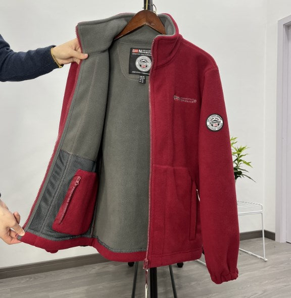 【XS-3XL】Muška zimska jakna dvostrana, topla i ležerna, od pamuka/vune, idealna za hladne dane