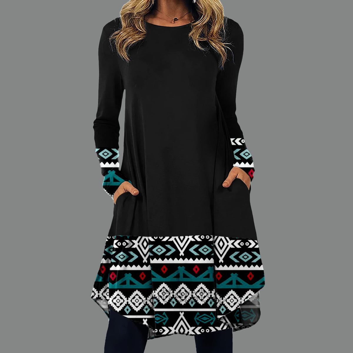 👗【Kúpte 1 a získajte 1 zadarmo】🍁【S-5XL】Dámske etnické módne ležérne šaty