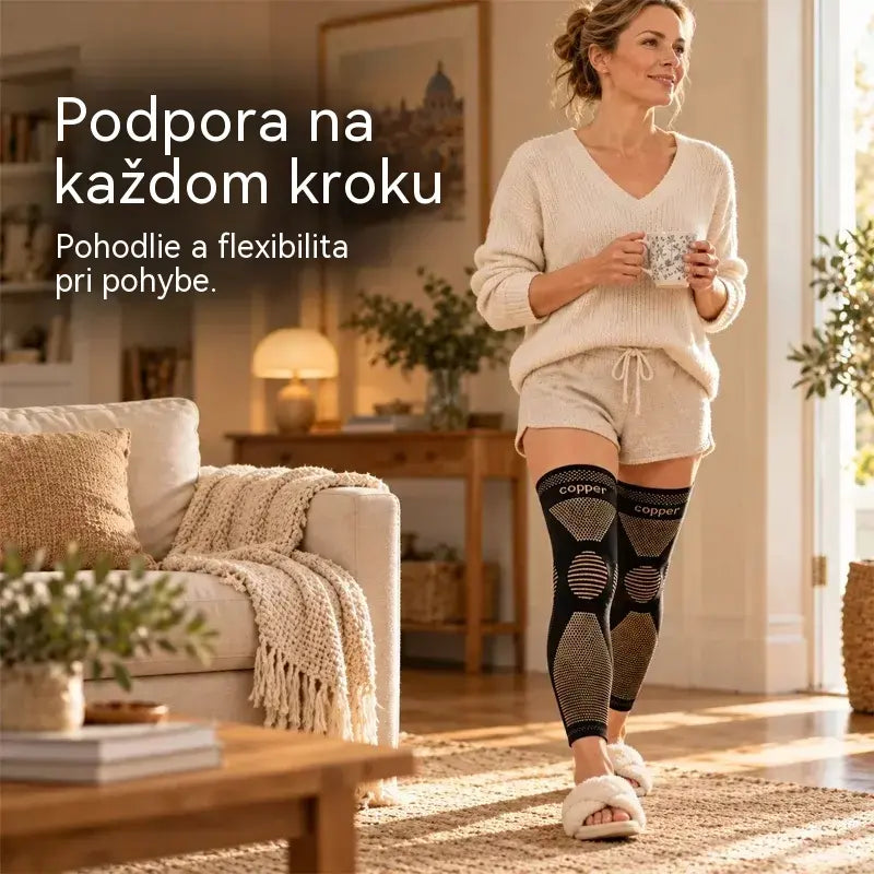 25 eur za pár🦵  Dlhá elastická nylonová kolenná ortéza | Kompresné priliehanie, hrejivosť a flexibilita na šport aj každodenné použitie
