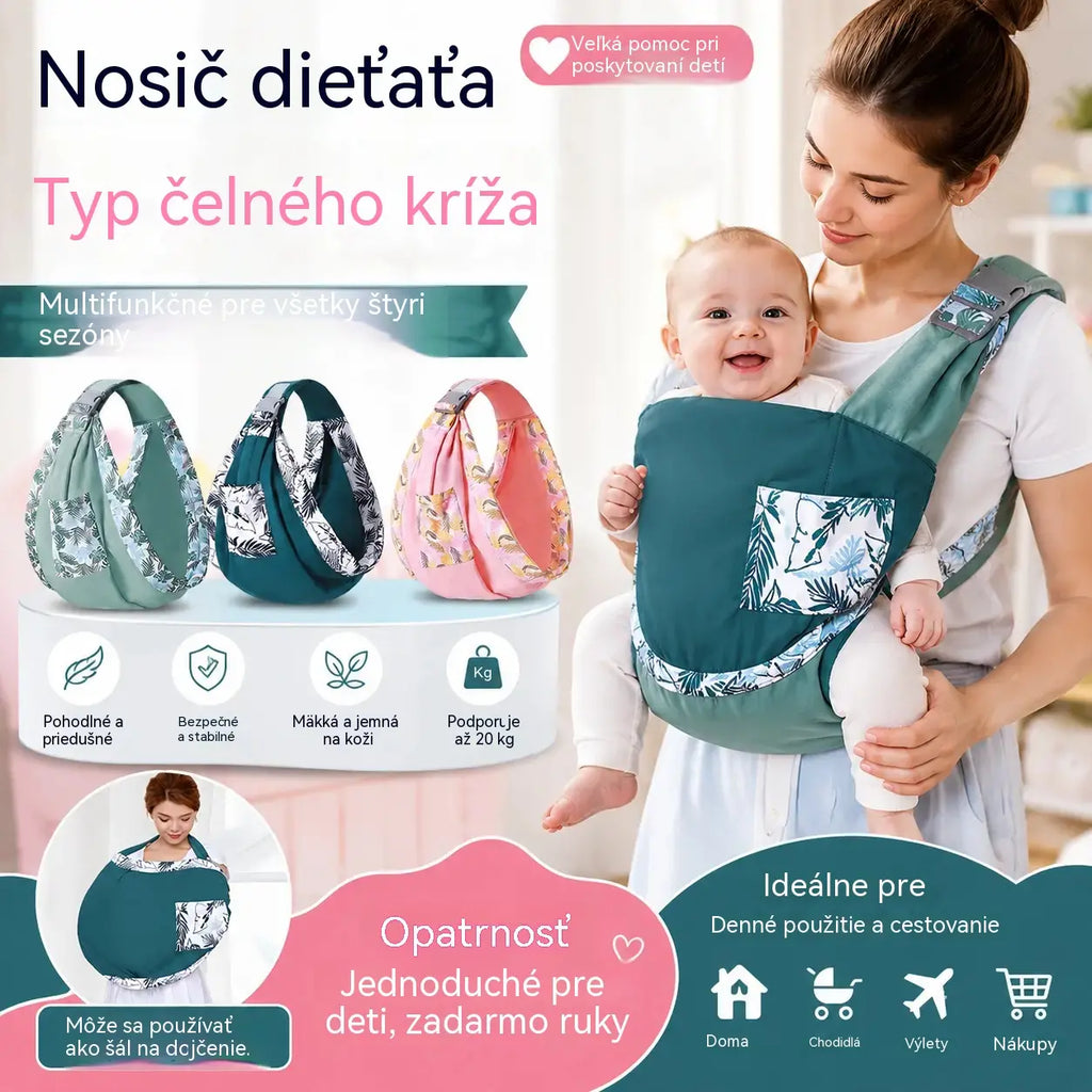 👶 Ľahký ergonomický nosič pre bábätká | Ideálny na prechádzky a cestovanie ✈️