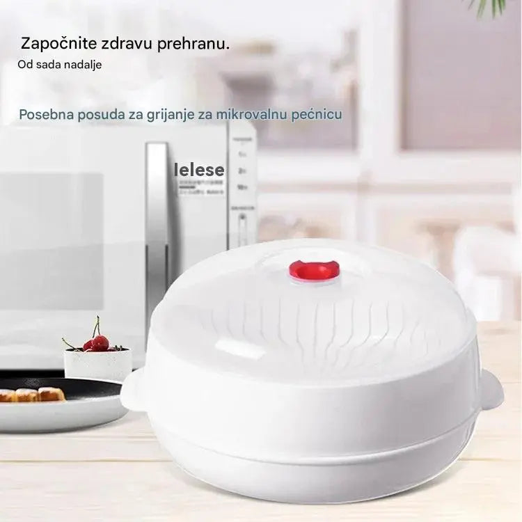 Višeslojni parni aparat, pogodan za mikrovalnu pećnicu