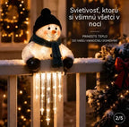 ☃️Svetelná dekorácia WinterGlow – snehuliak a cencúle