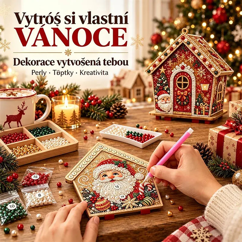 🎄🏠 Drevená 3D vianočná chalúpka – stavebnica | Dekorácia na zostavenie a ozdobenie pre celú rodinu
