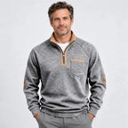 ✨🧥【1 kus, S–3XL】Pánska zateplená mikina s polovičným zipsom a kontrastnými detailmi – retro štýl, pohodlný strih a hrejivý materiál.