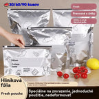 [60 kusov] Samouzatváracie úložné vrecká z hliníkovej fólie potravinárskej kvality