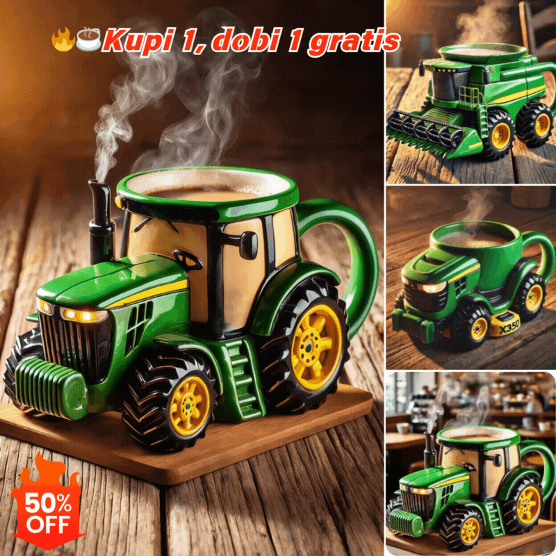 🔥【Kupite 1 i dobijete 1 besplatno】☕Retro šalica za kavu u obliku poljoprivrednog traktora