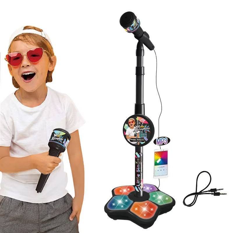 💥🔥Komplet mikrofonov, komplet karaoke naprave z lučko