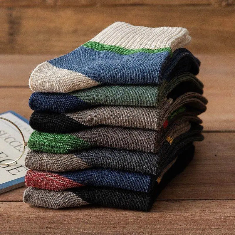 😍🧦【10 párov】Antibakteriálne, dezodorizačné a teplé vlnené ponožky na jeseň a zimu.