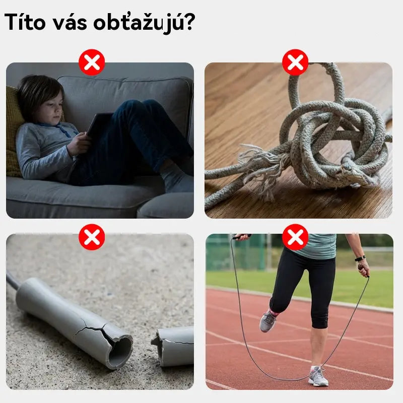 🏃【Kupite 2, dobite 2 gratis】🌈 LED svetleča kolebnica za otroke