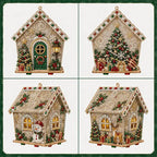 🎄🏠 Drevená 3D vianočná chalúpka – stavebnica | Dekorácia na zostavenie a ozdobenie pre celú rodinu