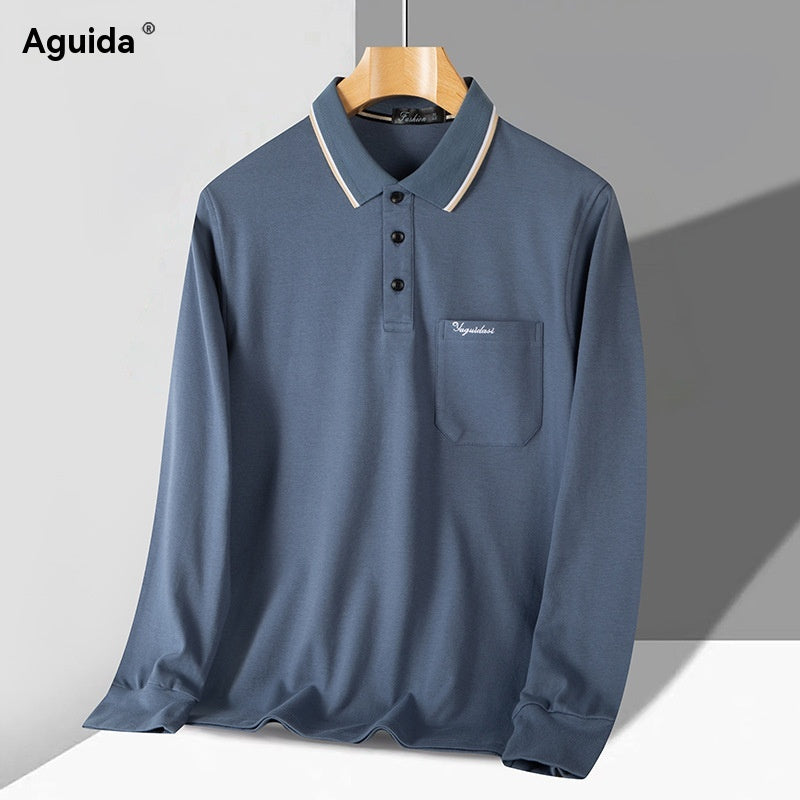 🔥🤵2026 Nova muška ležerna udobna polo majica dugih rukava