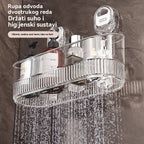 🧲 Polica s vakuumskom čašicom - Nije potrebno bušenje - Veliki kapacitet, izdržljiva i s mogućnošću odvodnje za kupaonicu i kuhinju ✨