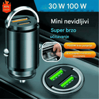 🔥Kupite 2, dobijte 1 gratis🔥🚗Metalni prsten za izvlačenje, super brzi punjač za auto🔋