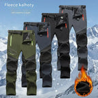 🏃‍♂️【S–5XL】2026 Nové pánske outdoorové jesenné a zimné nohavice – teplé, flísové, nepremokavé a vetruodolné