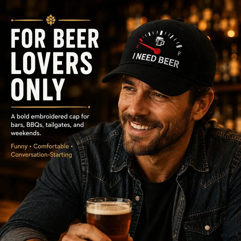 🔥 ZADNJI DAN S 50% POPUSTA - 🍺 Vezena kapa "TREBAM PIVO" - Unisex prigodna kapa 🧢