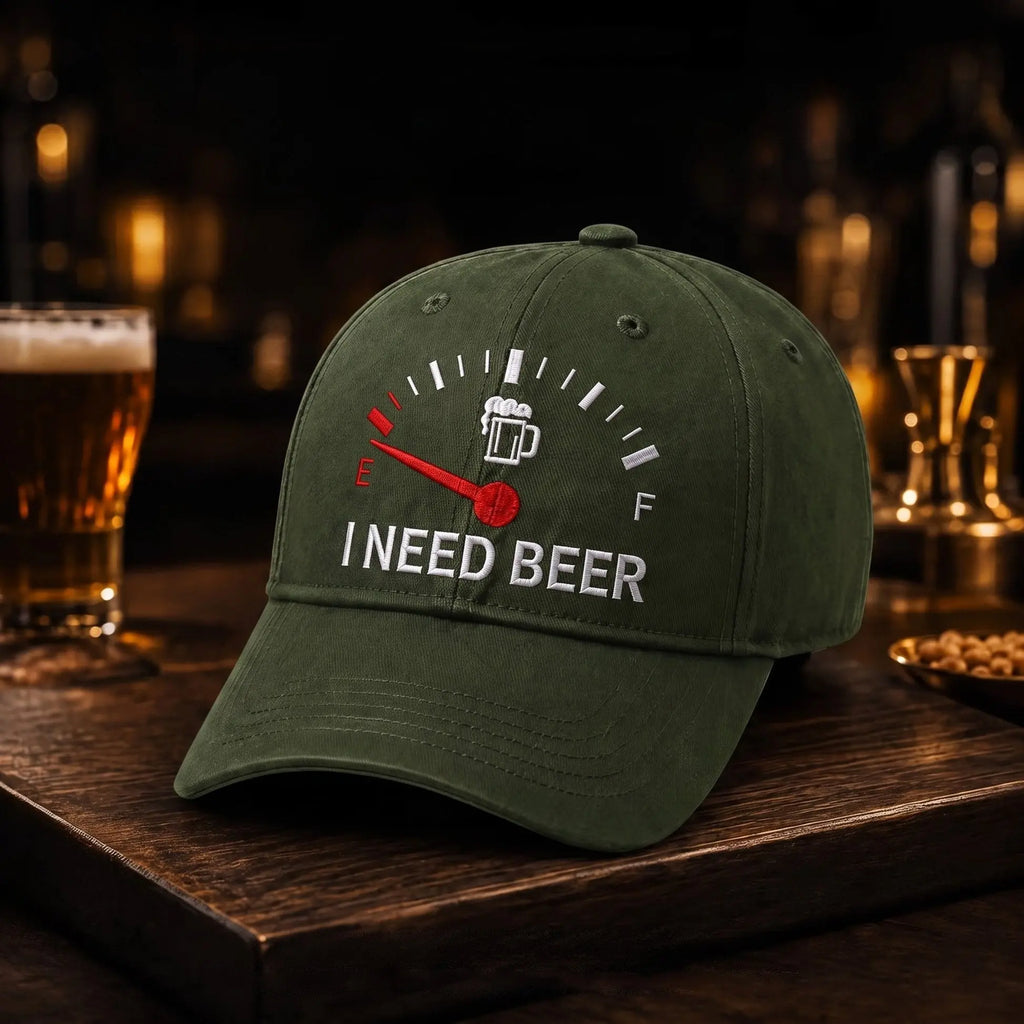 🔥 ZADNJI DAN S 50% POPUSTA - 🍺 Vezena kapa "TREBAM PIVO" - Unisex prigodna kapa 🧢