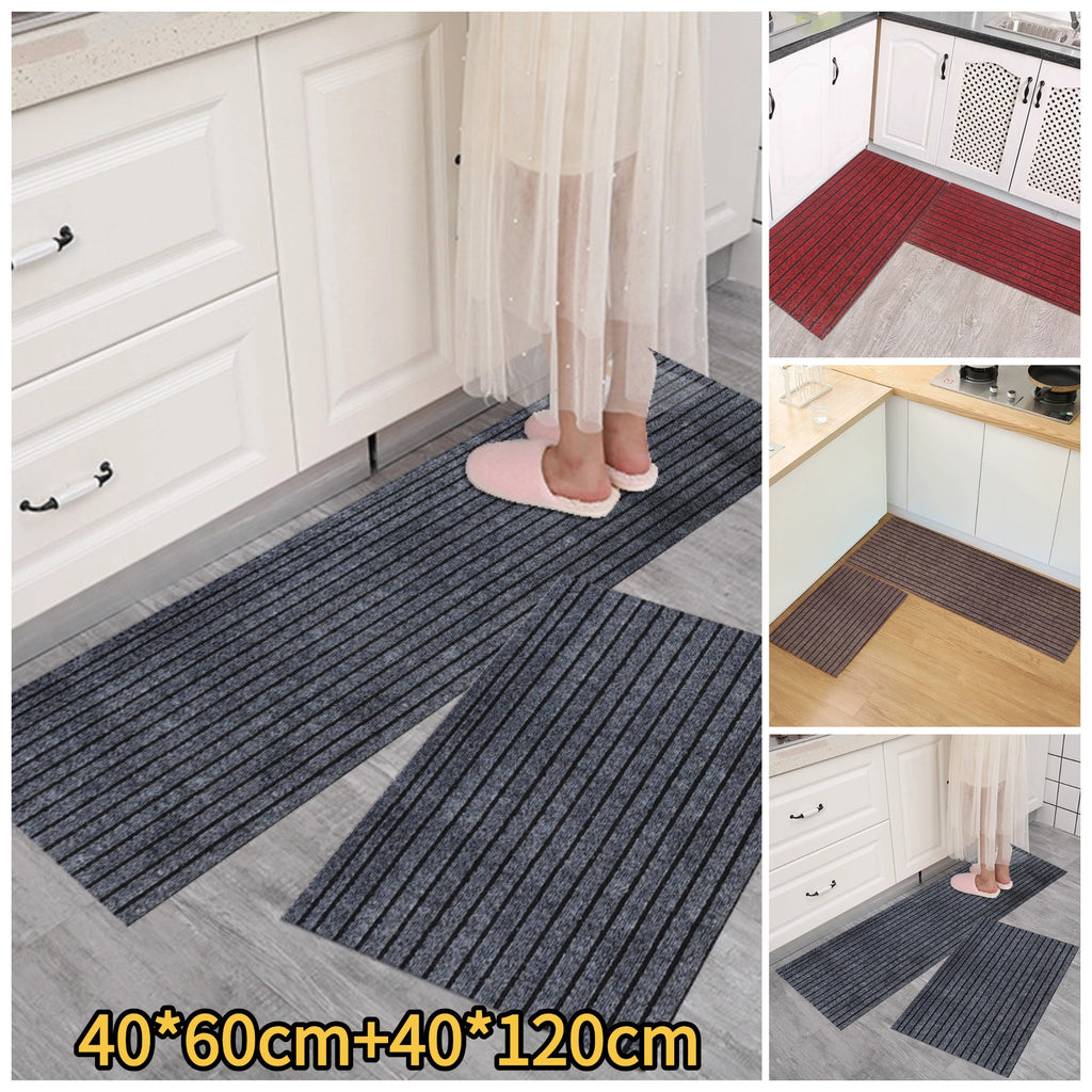 💥(40*60cm+40*120cm) Kuhinjska prostirka s protukliznim prugama koje upijaju vodu i ulje