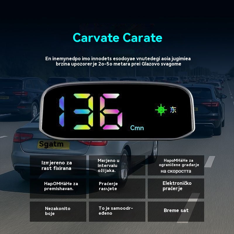 🚗Solarni zaslon za brzinomjer automobila