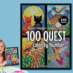 50% POPUSTA🎄🎨 Bojanka 100 QUEST po brojevima