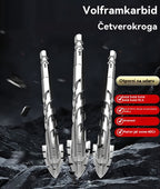 🥇【3+4+5+6+8+10+12】7. generacija ekscentričnog svrdla od supertvrde volframove čelika sa nazubljenom ivicom