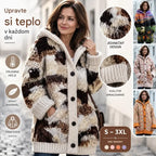 ✨✨ Posledný deň – zľava 50 %【S–6XL】✨ Elegantná dámska zimná zateplená bunda s kapucňou a potlačou