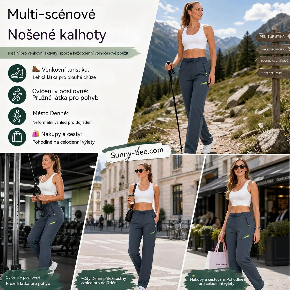 ⏳ Časovo obmedzená ponuka 🔥 Dámske cargo nohavice rovného strihu — Elastický pás; ideálne do práce, na cesty aj na každodenné nosenie 👖✨