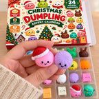 ❄️ 🥰 Dvadsaťštyri dní sa squishy – DIY dusená žemľa hračka slepá taška darček