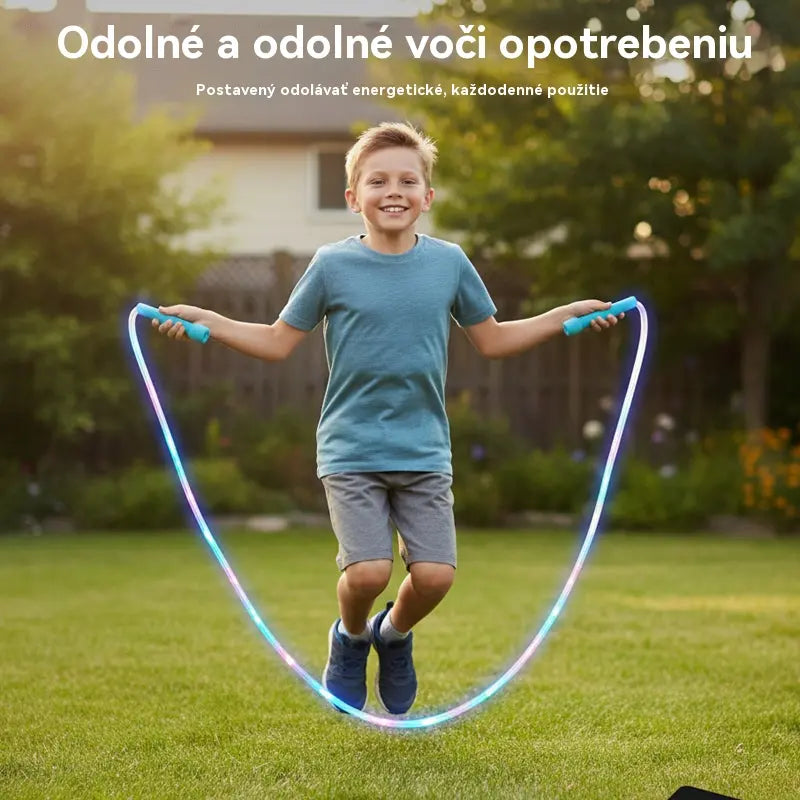 🏃【Kupite 2, dobite 2 gratis】🌈 LED svetleča kolebnica za otroke
