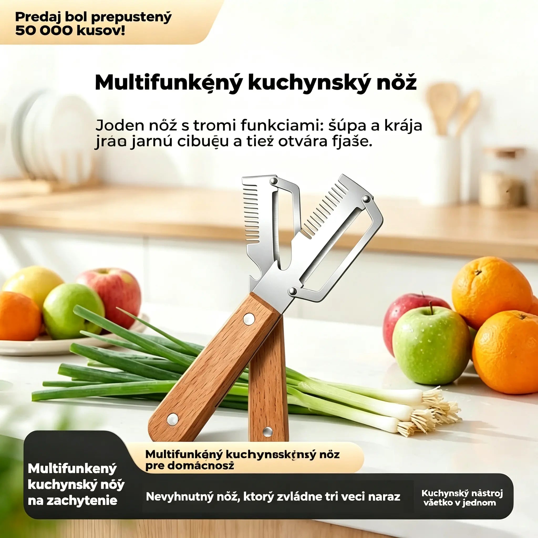 【Kúp 1 a dostaneš 1 zadarmo!】Viacúčelová kuchynská škrabka 3 v 1