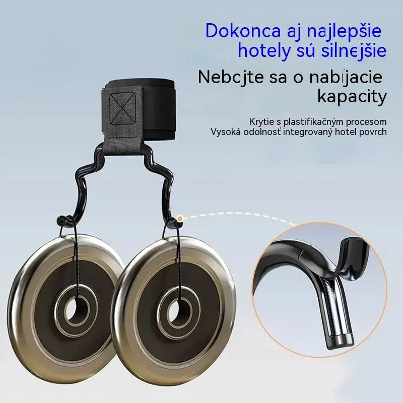 Sada 2 fitness hákov pre kulturistiku a vzpieranie