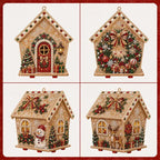 🎄🏠 Drevená 3D vianočná chalúpka – stavebnica | Dekorácia na zostavenie a ozdobenie pre celú rodinu