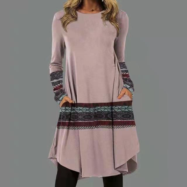 👗【Kúpte 1 a získajte 1 zadarmo】🍁【S-5XL】Dámske etnické módne ležérne šaty