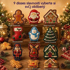 ⌛【Komplet 3 kosov】 21 € 🥧🎄 Komplet modelčkov za mini božične tortice z 9 različnimi motivi