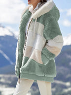 ☃️Oferta limitada, 35% de descuento❄️【S-5XL】Nueva chaqueta de invierno para mujer 2025, gruesa con franjas de felpa