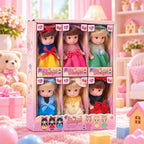 👸 Sada mini zberateľských bábik pre dievčatá · Dlhé vlasy a pohyblivé kĺby · Séria Princezná a séria Casual · Perfektný darček!