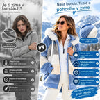 ☃️Limitovaná ponuka, zľava 35%❄️【S-5XL】Nová dámska zimná bunda 2025, hrubá s plyšovými pruhmi