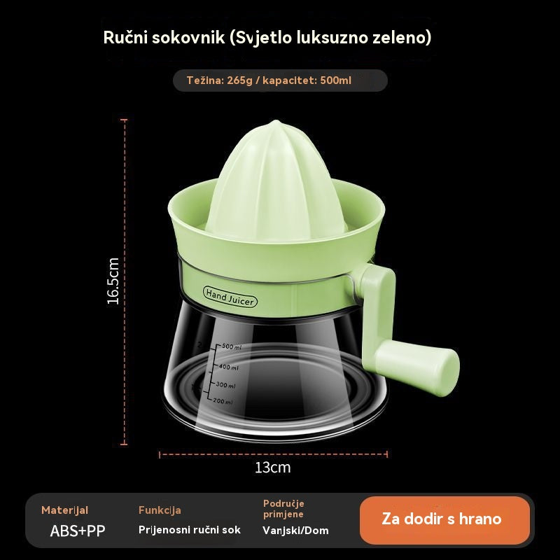 🔥Poboljšani prijenosni kućni sokovnik koji osigurava da se voće ne baca.