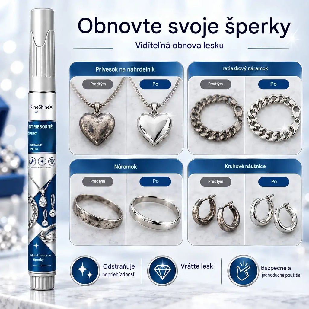 🔥 Časovo obmedzená ponuka: 50% zľava 🔥 Pero na opravu škrabancov a retušovanie strieborných šperkov